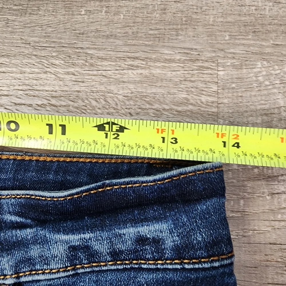 STS BLUE Ashley High Rise Button Fly Blue Denim Raw Hem Jean 28 - Picture 6 of 14